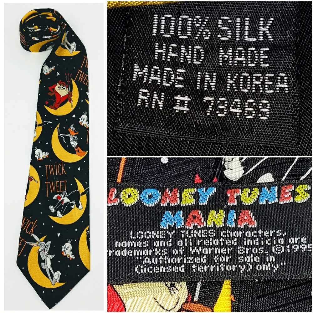 Looney Tunes Twick or Tweet Halloween necktie